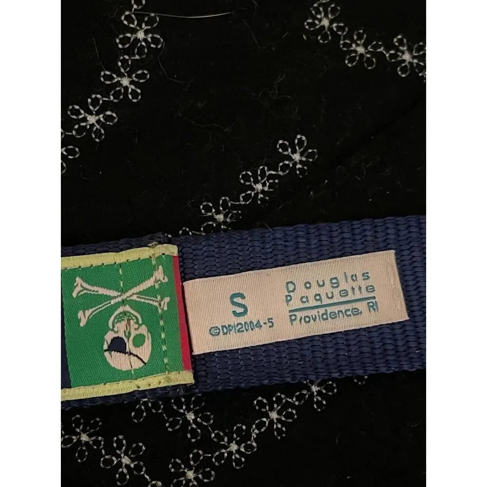Douglas paquette RI skull/pirate crossbones flip novelty belt small